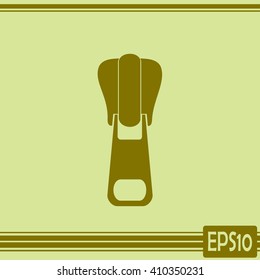 Vector icon tailor zipper