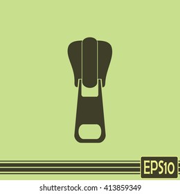 Vector icon tailor zipper