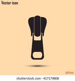 Vector icon tailor zipper