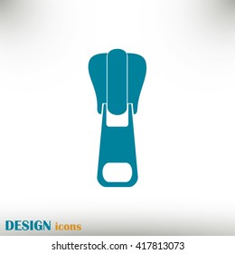 Vector icon tailor zipper