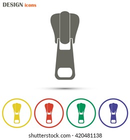 Vector icon tailor zipper