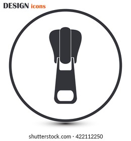 Vector icon tailor zipper