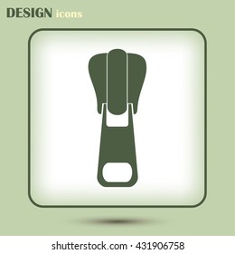 Vector icon tailor zipper
