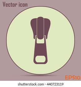 Vector icon tailor zipper