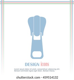 Vector icon tailor zipper