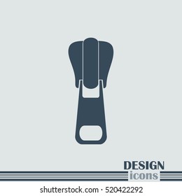 Vector icon tailor zipper