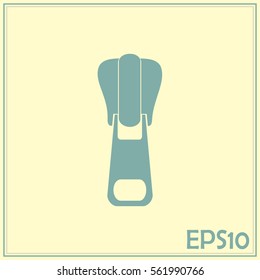 Vector icon tailor zipper
