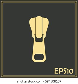 Vector icon tailor zipper