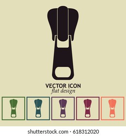 Vector icon tailor zipper