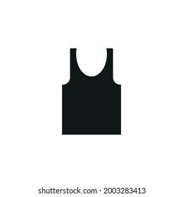 vector icon, tank top on white background