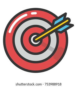 Vector icon of a target