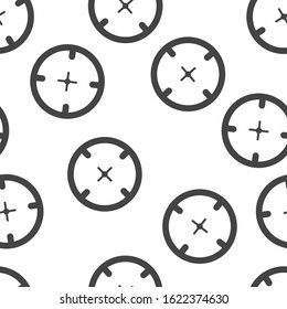 Vector icon target on white isolated background seamless pattern on a white background.