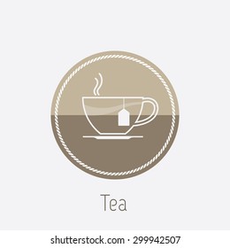 Vector icon of tea cup
