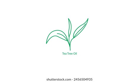 Vector: Aceite de árbol de té para el cuidado de la piel