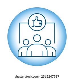 Vector icon for team motivation. Illustration of teamwork goals, success, and shared achievements.