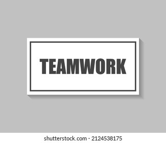 Vector icon teamwork plate on white isolated background. Vector icon teamwork plate on white isolated background. Layers grouped for easy editing illustration. For your design.