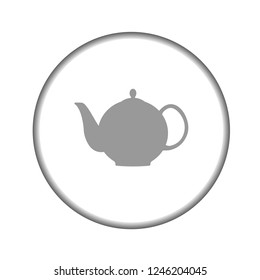 Vector icon teatop in grey color. Eps 10