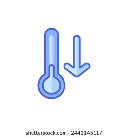
vector icon temperature down,Low thermometer temperature , on white background. icon isolated on white background, suitable for websites, blogs, logos, graphic design, social media, UI, mobile apps.
