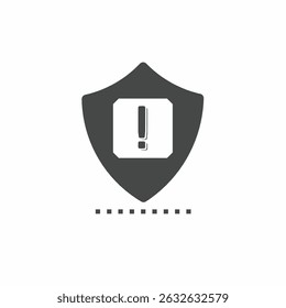Vector icon template. Black and white caution sign icon design. Stock vector template.