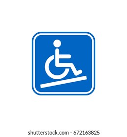 Vector Icon Template - Disability Access Illustration Design. Vector EPS 10.