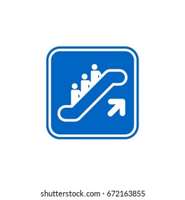 Vector Icon Template - Escalator Illustration Design. Vector EPS 10.