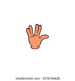Vector icon template logo symbol hand