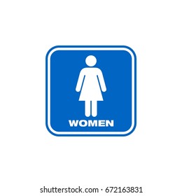 Vector Icon Template - Women Toilet Illustration Design. Vector EPS 10.