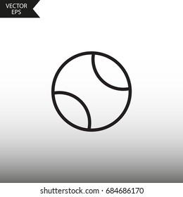 Vector icon tennis ball