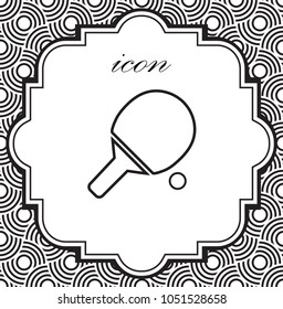 Vector icon tennis racket