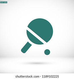 Vector icon tennis racquet 10 EPS