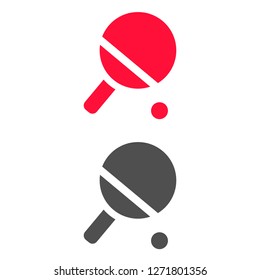 Vector icon tennis racquet 10 EPS