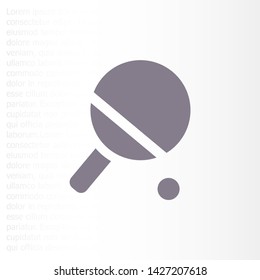 Vector icon tennis racquet 10 EPS . Lorem Ipsum Illustration design