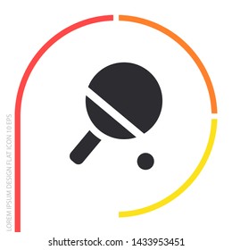 Vector icon tennis racquet 10 EPS . Lorem Ipsum Illustration design