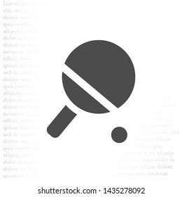 Vector icon tennis racquet 10 EPS . Lorem Ipsum Illustration design