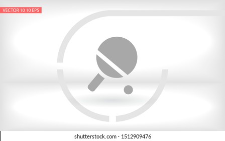 Vector icon tennis racquet 10 EPS . Lorem Ipsum Illustration design