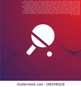 Vector icon tennis racquet 10 EPS . Lorem Ipsum Illustration design
