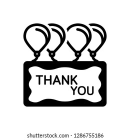 Vector icon for thank you