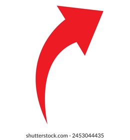 vector icon of a thin long arrow pointing to the left