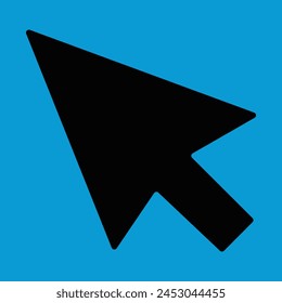 vector icon of a thin long arrow pointing to the left