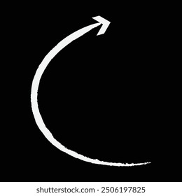 vector icon of a thin long arrow. White arrows vector illustration. Icons isolated. White long arrow. Eps 10.
