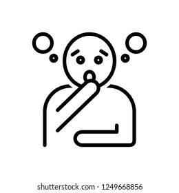 Vector icon for think