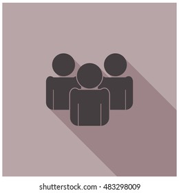 Vector icon three people