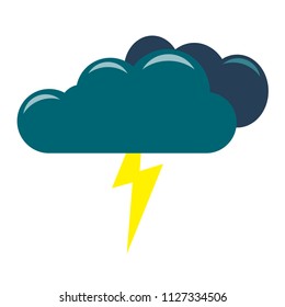 vector icon of thunderclouds