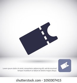 Vector icon ticket 10 EPS
