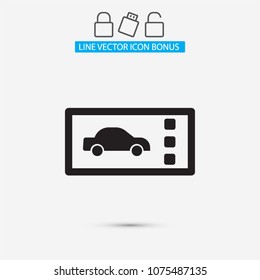 Vector icon ticket 10 EPS