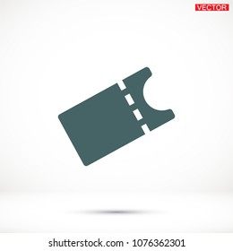 Vector icon ticket 10 EPS