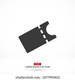 Vector icon ticket 10 EPS