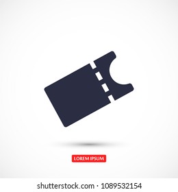 Vector icon ticket 10 EPS