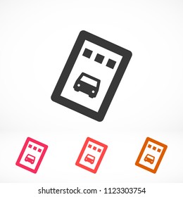 Vector icon ticket 10 EPS