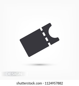 Vector icon ticket 10 EPS